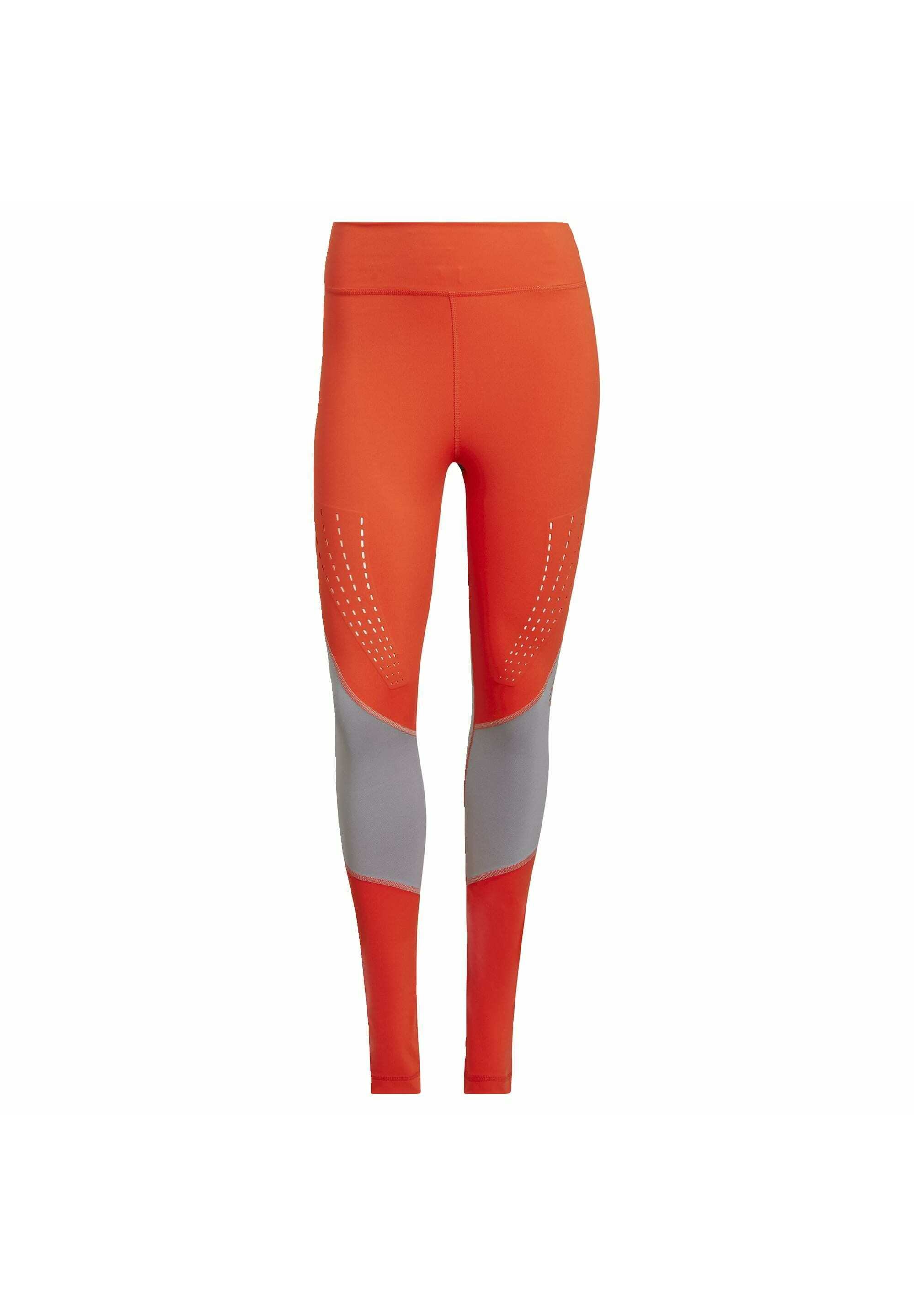 adidas stella mccartney orange leggings