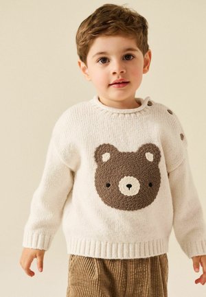 Next, CHARACTER KNITTED CREW NECK JUMPER - Svetrík - neutral bear
