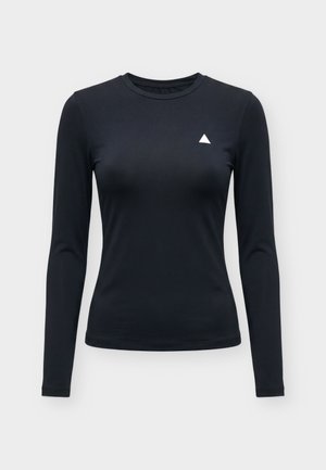 Even&Odd active by Zalando, ESSENTIAL TRAINING LONG SLEEVE FITTED SPORTS TOP - Μπλούζα με μακριά μανίκια - black