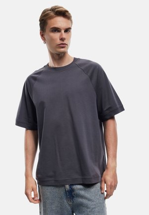 CREW NECK - T-shirts basic - anthracite