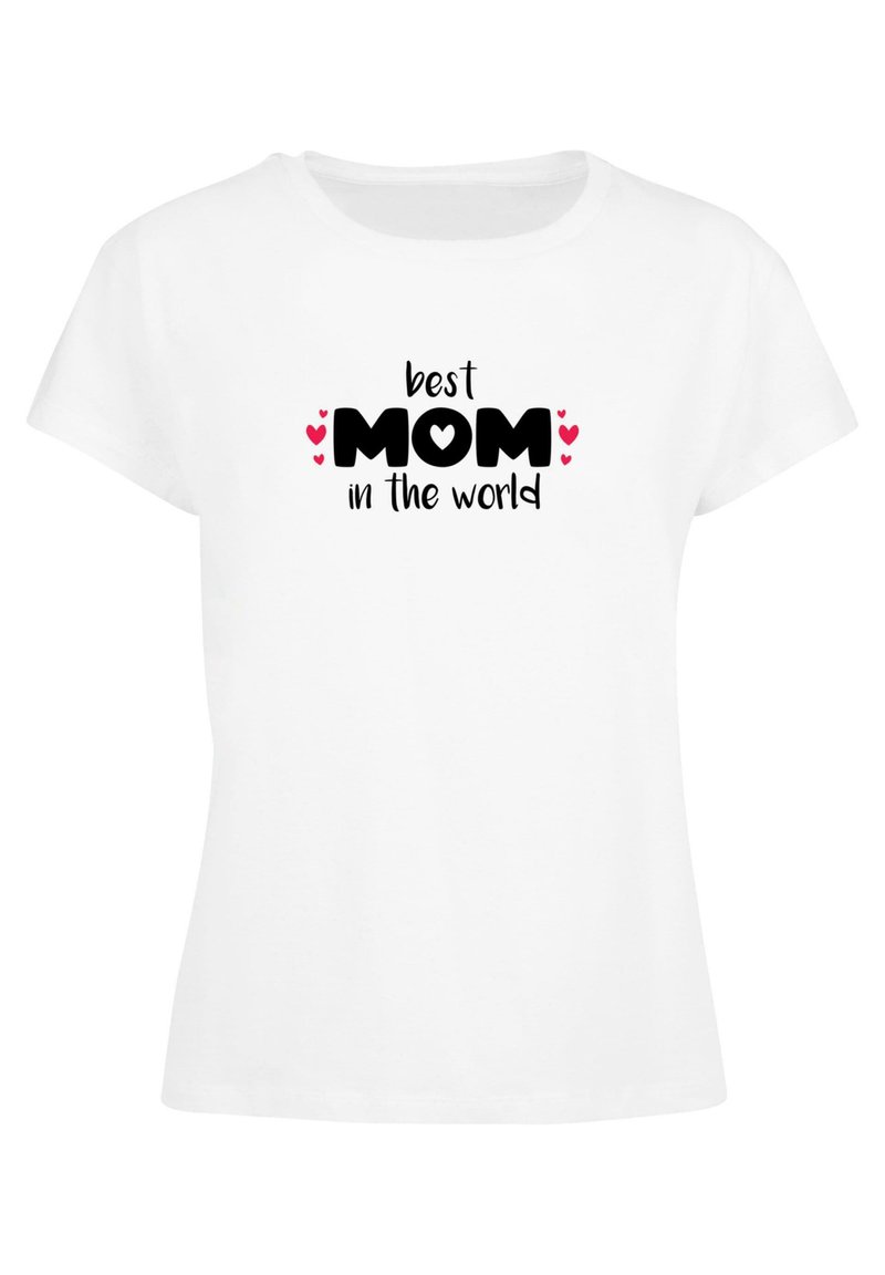 Merchcode MOTHERS DAY BEST MOM IN THE WORLD BOX TEE Tshirt imprimé