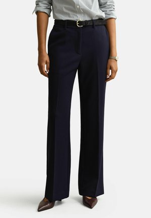 FLARED SLACKS - Stoffhose - evening blue
