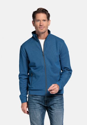 Sweater met rits - delft blue