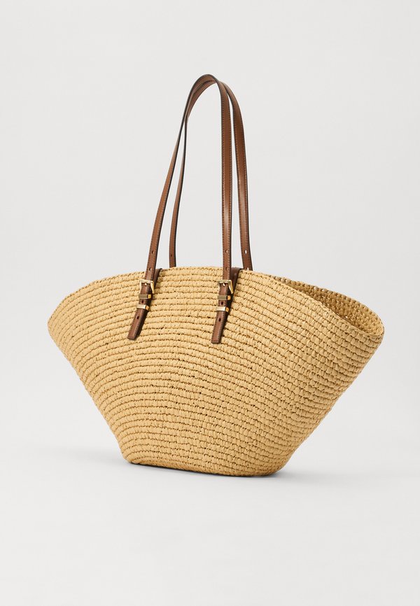 ISA FAN TOTE - Handbag - beige4