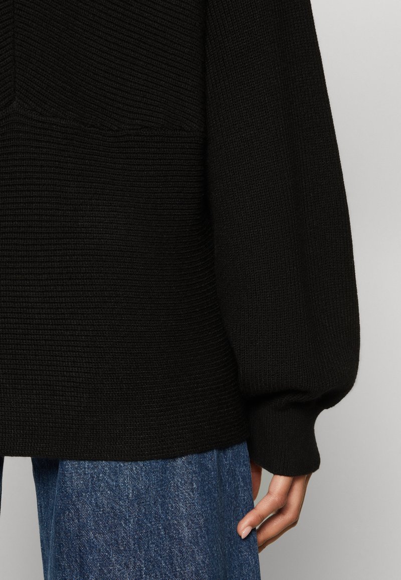 MSCH Copenhagen RACHELLE WRAP - Strickpullover - black/schwarz 
