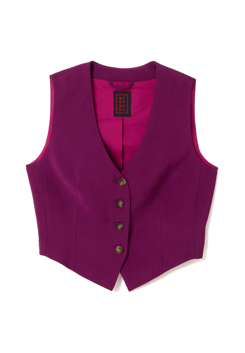 Stefanel Bodywarmer paars