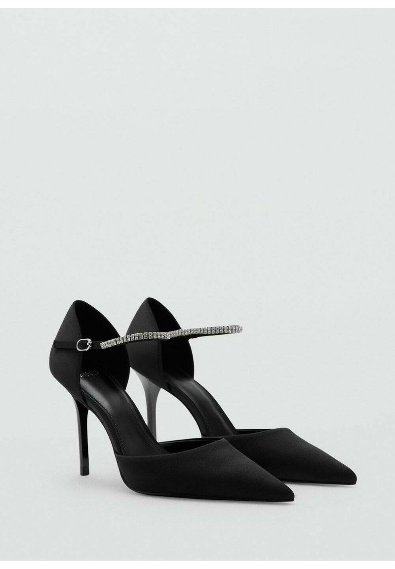 Escarpins Noirs Talons Hauts SM - Pointure 7M, Cuir Synthétique, Occasion Bon état