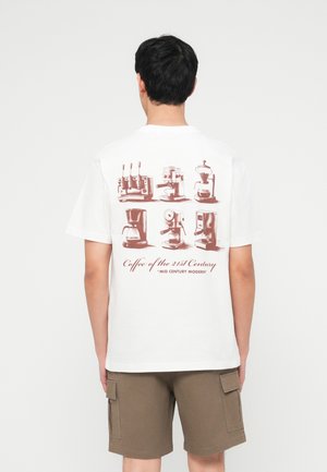 ONSFRED LIFE TEE - T-shirt imprimé - bright white