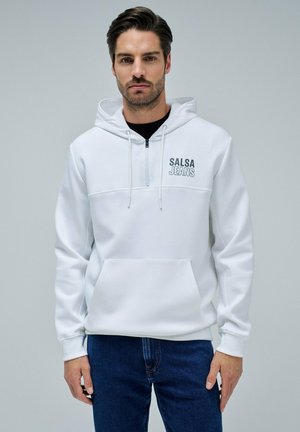 REGULAR - Jersey con capucha - weiß