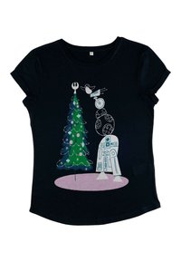 Henry Tiger STAR WARS: MULTIPLE FANCHISE DROID TREE - Triko s potiskem - navy blue