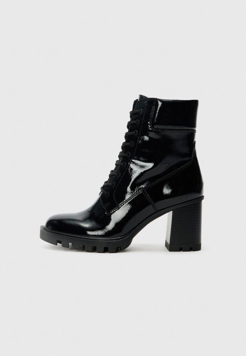Tamaris Bottines à lacets - black patent