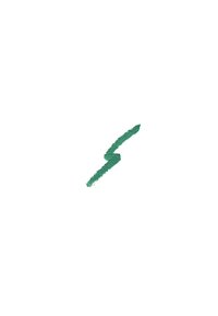 Groene zigzaglijn, textuurafwerking, suggereert een penseelstreek op een witte achtergrond. De kleur is levendig en onderscheidend.