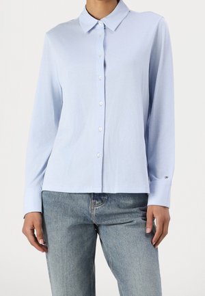 Button-down blouse - light blue