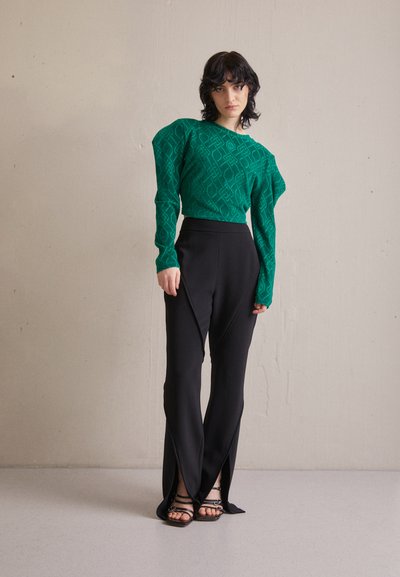 Et Ochs HENRY INVERTED SEAM PANTS - Nadrágok - black