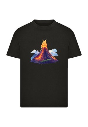 VULKANAUSBRUCH - Print T-shirt - schwarz