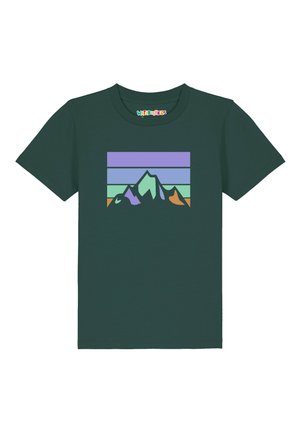 RETRO LANDSCAPE - T-shirt imprimé - glazed green