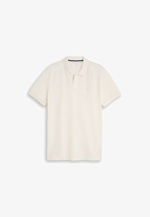 TOM TAILOR, TOM TAILOR POLOSHIRTS PIQUÉ POLOSHIRT MIT LOGO-STICKEREI - Polo - gardenia white