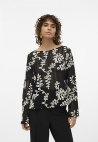 Vero Moda - VMCLARA O NECK - Džemperis - black Miniatūras attēls 1