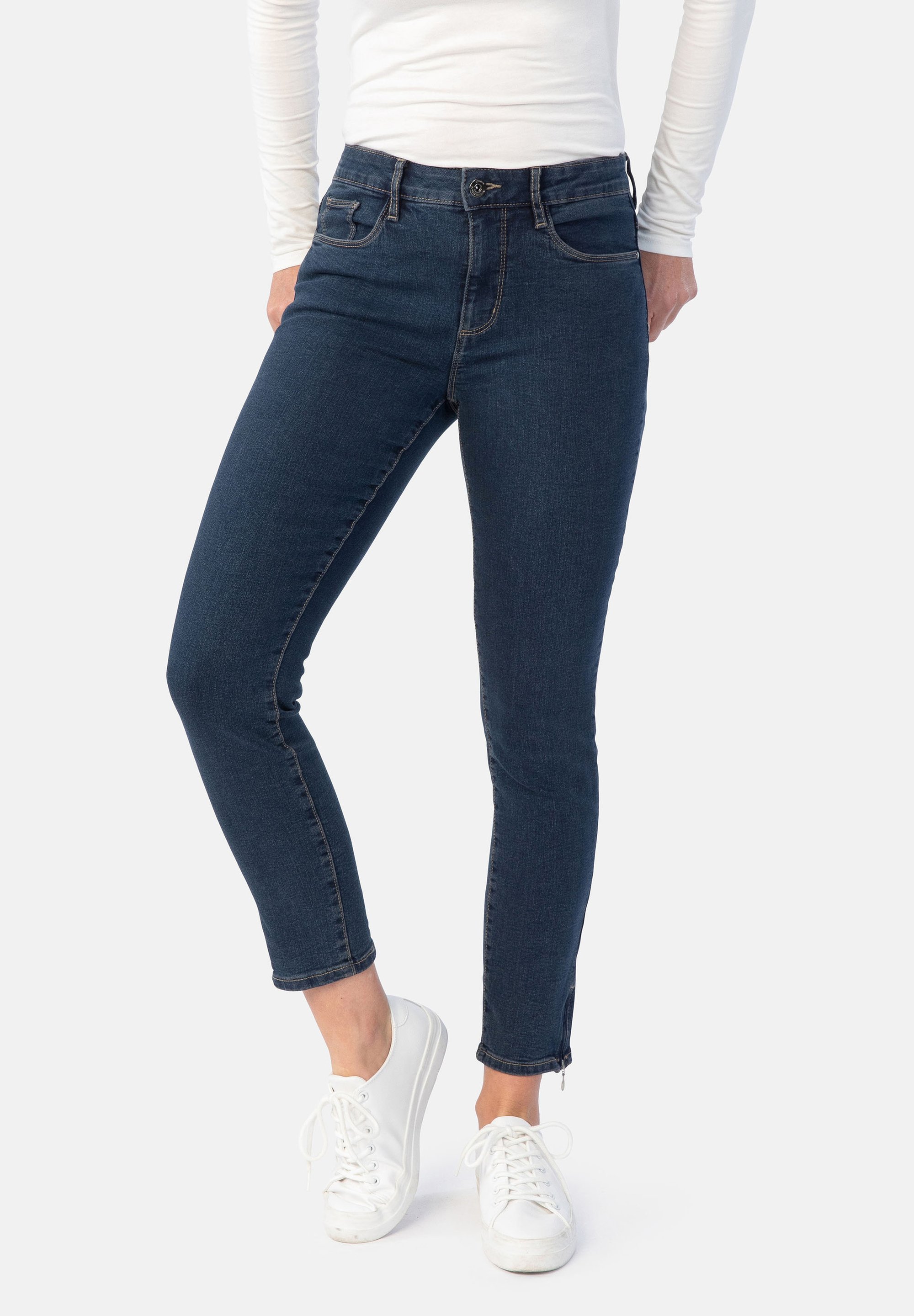 Stooker Women FLORENZ Jeans Skinny Fit blue black/black denim - Main Image