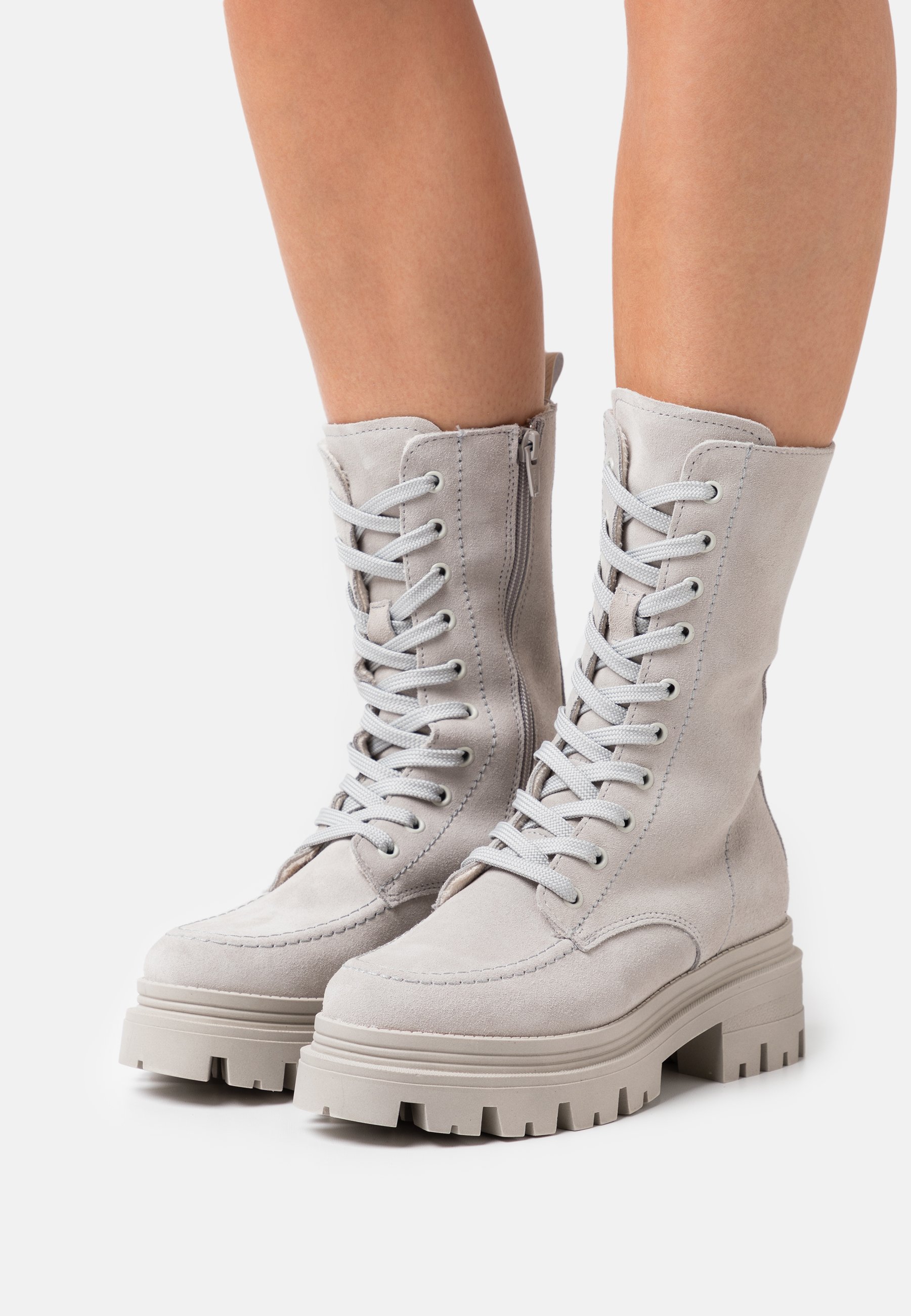 Tamaris Veterlaarzen - light grey/Lichtgrijs - Zalando.nl