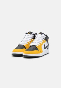 Jordan AIR JORDAN 1 UNISEX - Visoke tenisice - yellow ochre/black/white