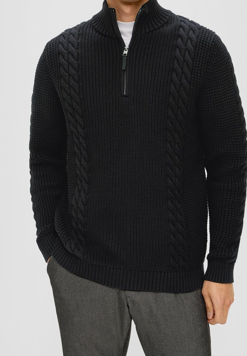 s.Oliver Strickpullover - black