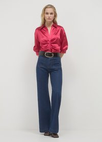 Calliope CROP SIMIL CON ARRICCIO - Camicia - fucsia