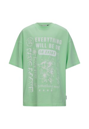 Print T-shirt - soft apple