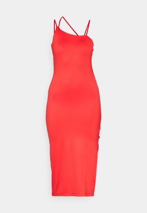 Tommy Jeans MULTI STRAP BODYCON MIDI - Cocktail dress / Party dress - deep crimson