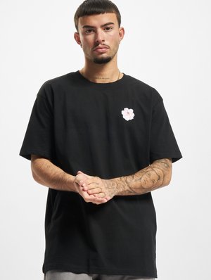 T-shirt med print - black