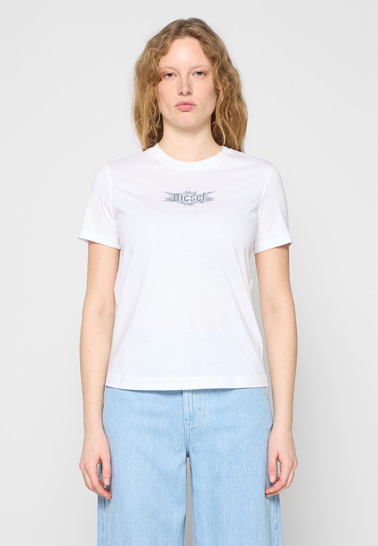 Diesel T-shirt print wit