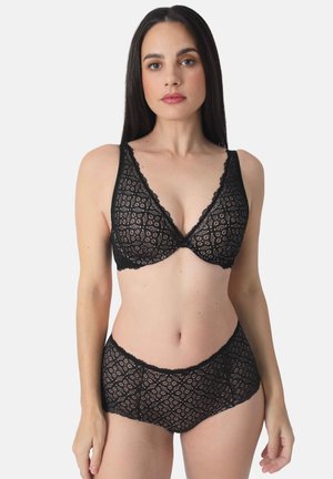 Sassa, PANTY HAPPY CHOICE 2ER PACK - Briefs - black
