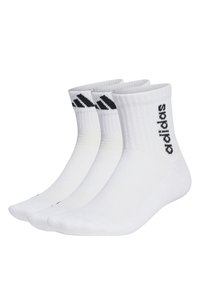 adidas Performance LIGHT MID-CUT 3 PAIRS - Calcetines de deporte - white white white
