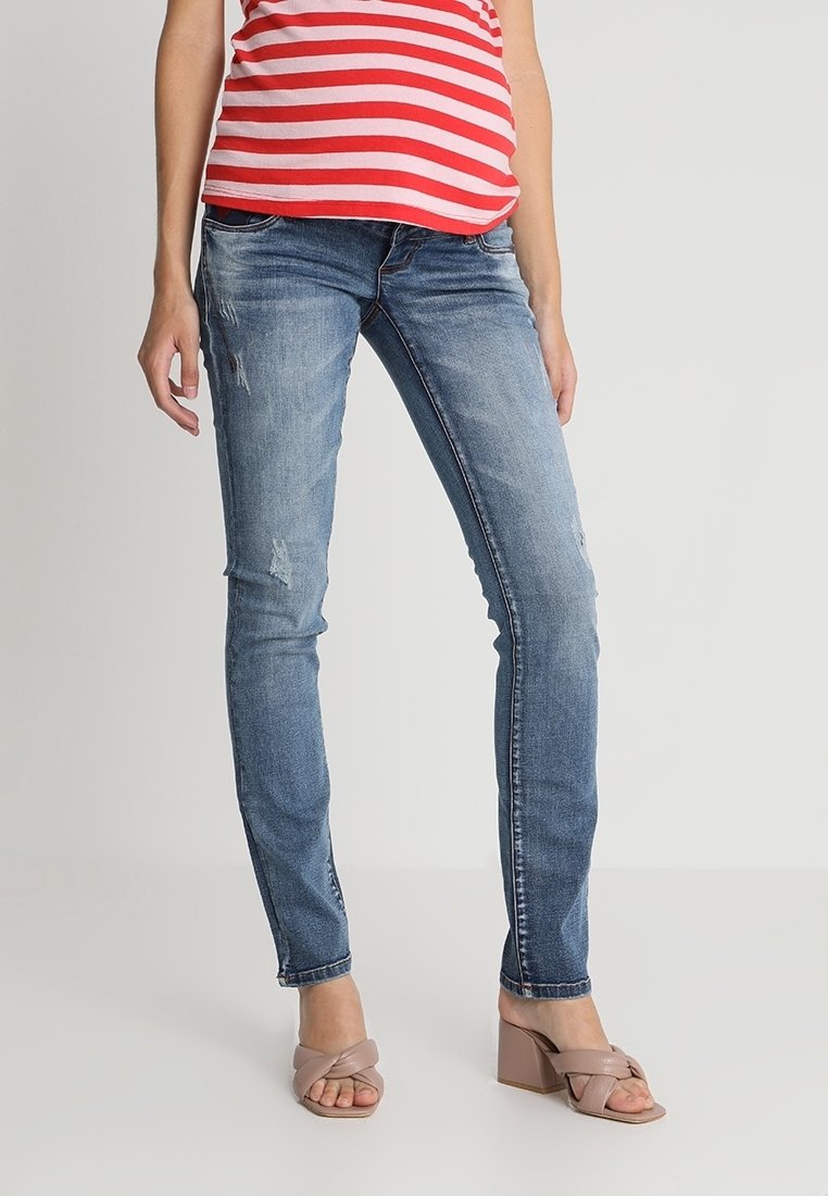 MAMALICIOUS Jean droit - blue denim