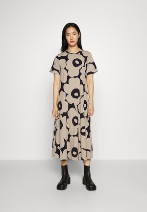 PETRUN UNIKKO DRESS - Day dress - beige/black