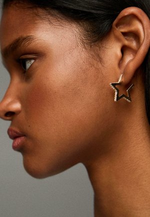 Bershka, STAR - 9-PACK - Oorbellen - gold-coloured