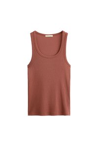 SOFT TOUCH SLEEVELESS RIB - Top - dark red