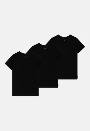 Jack & Jones Junior JJEORGANIC TEE O-NECK 3PACK NOOS - Lihtne T-särk - black