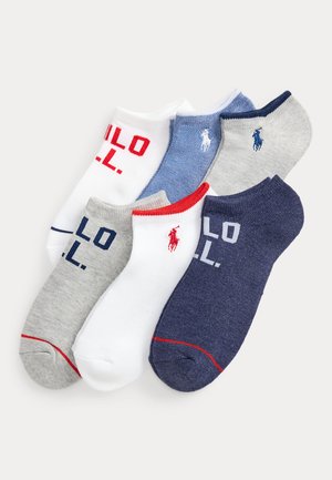 Polo Ralph Lauren LOW-CUT ANKLE SOCK 6-PACK - Chaussettes pour sneakers - multi-coloured