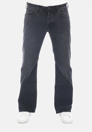 TIMOR - Bootcut jeans - black wash