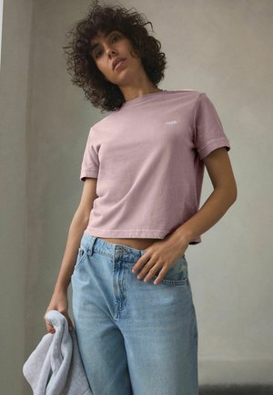 Self. SELF CROP REGULAR FIT - Paprasti marškinėliai - pink