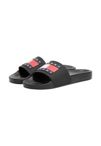 Tommy Jeans FLAG POOL - Strandpapucsok és -szandálok - black