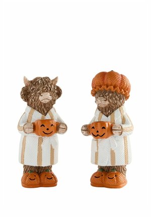 Next, SET OF 2 AUTUMN HAMISH THE HIGHLAND COW ORNAMENTS UNISEX - Decoration - natural