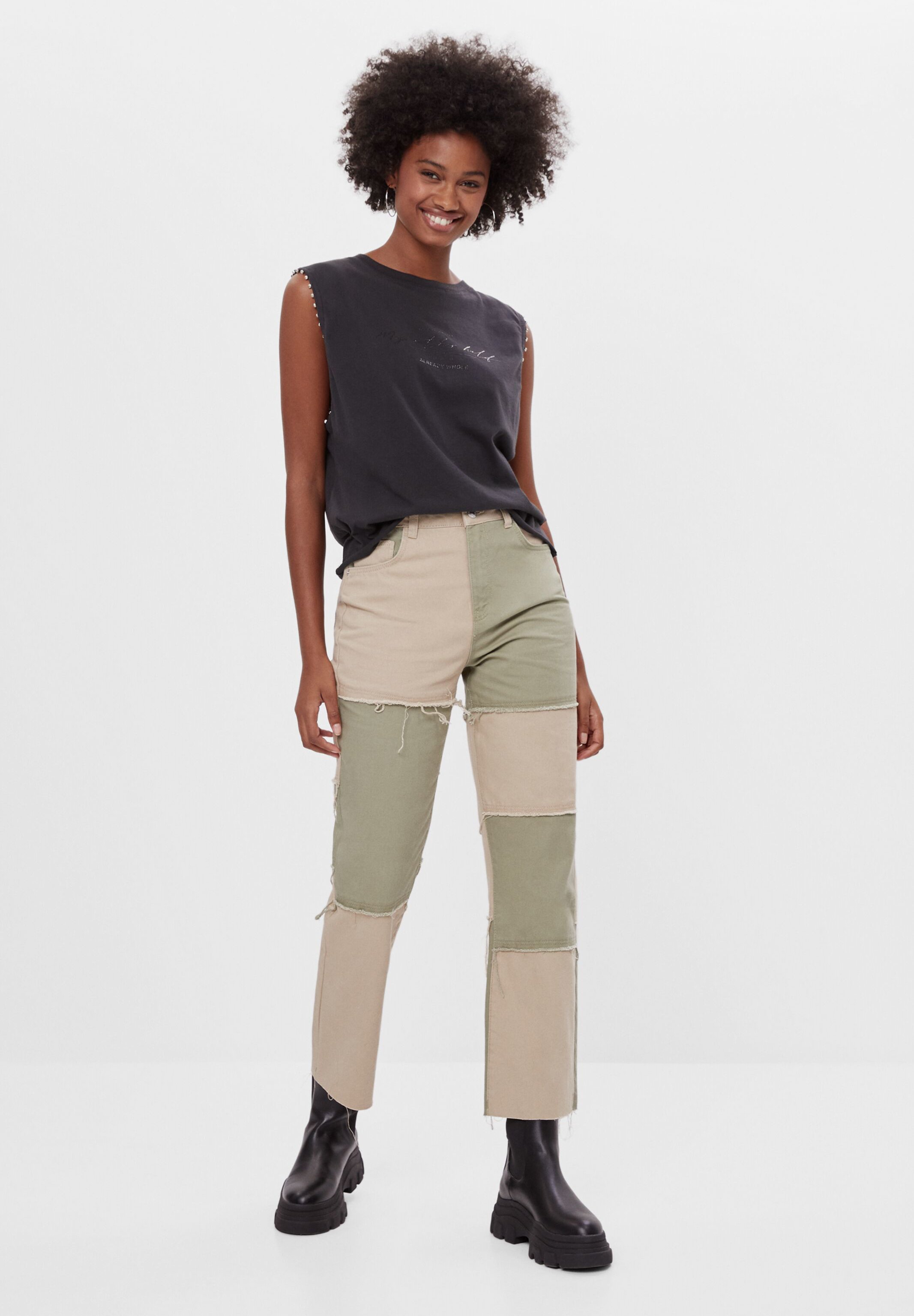 bershka khaki jeans