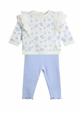REGULAR FIT - 2-PIECE RUFFLE SET  - Leggingsit - blue ditsy floral