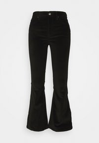 Topshop Petite Flared Jeans - black