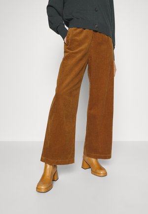 PANTS DRAWSTRING BIG WELT POCKETS - Trousers - true brown