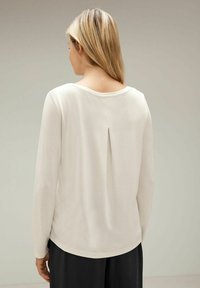 Street One SEIDEN LOOK - Langarmshirt - weiß