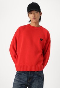 Kaotiko BROKEN HEART SWEATER UNISEX - Jumper - red