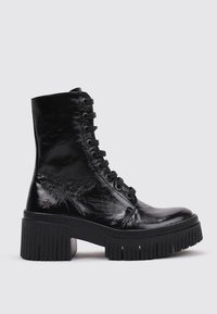 *Art Bottines à plateau - black